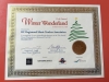 Winter Wonderland certificate